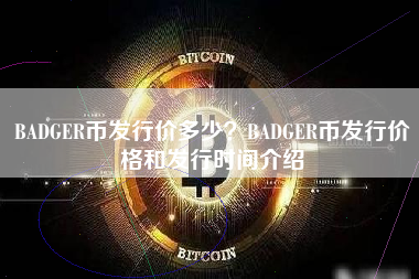 BADGER币发行价多少？BADGER币发行价格和发行时间介绍